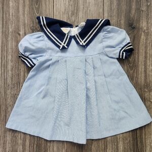 Vintage Little Bitty Girls Sailor Dress